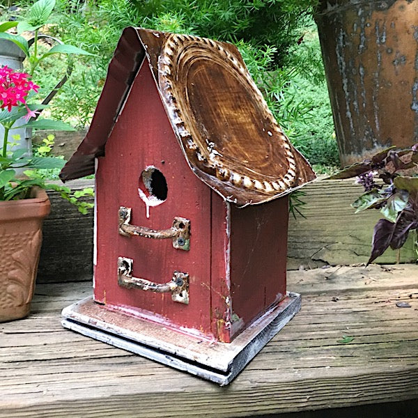 Barn Wood Tin Birdhouses Rustic Birdhouse Unique Bird 