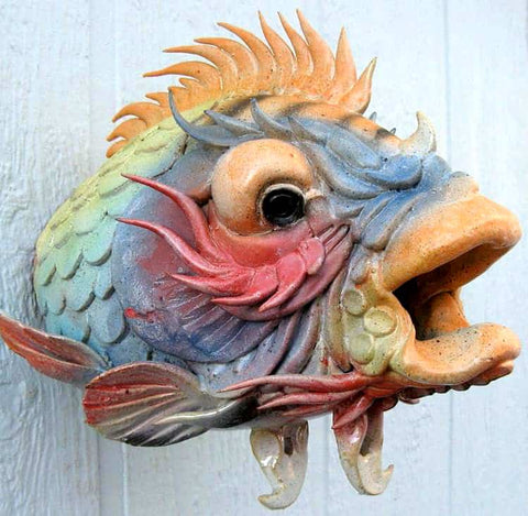 Puffer Fish Wooden Birdhouse - The Birdhouse Chick