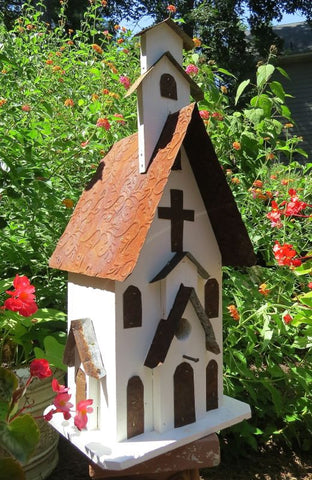 Church Birdhouses Rustic Birdhouse Vintage Barn Wood ...