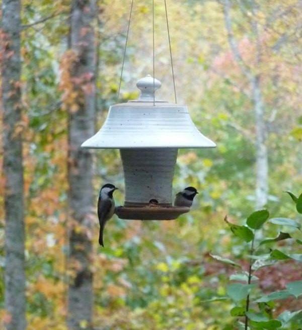 Stoneware Bird Feeder Ceramic Bird Feeders Birding Gift The Birdhouse Chick