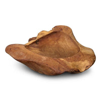 Natural Teak Root Bowl | Large Teak Bowl | Decorative Teak Accents ...