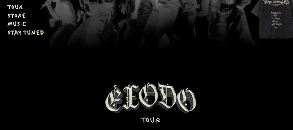 A black background with Peso Pluma tour information.