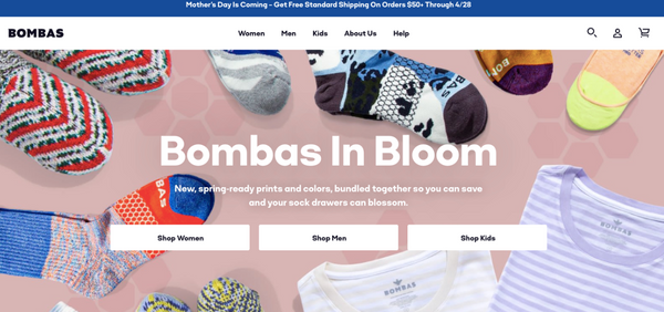 Bombas homepage