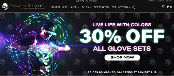 Emazing Lights homepage