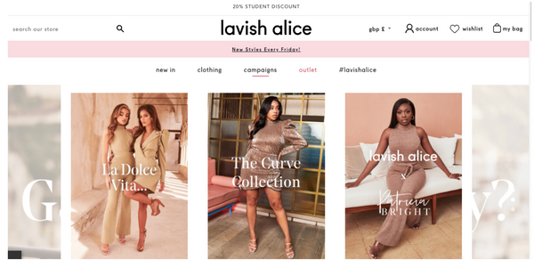 Lavish Alice homepage