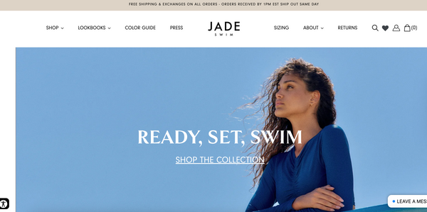 Jade Swim homepage