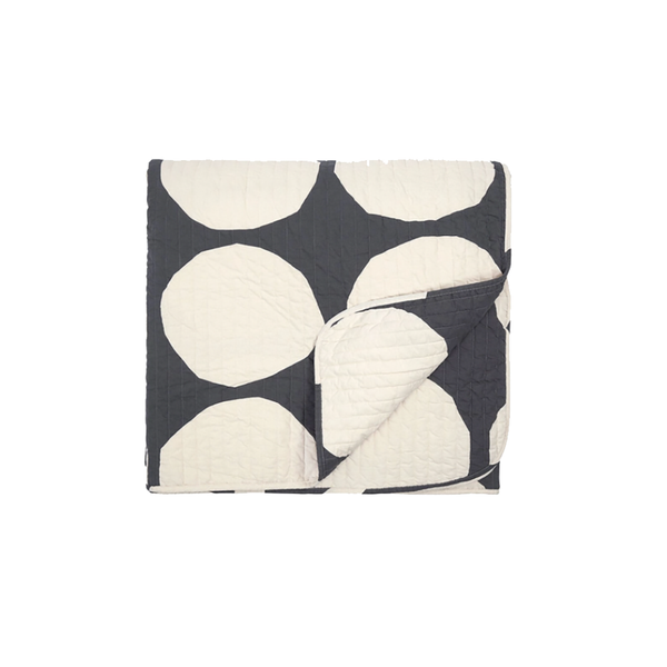 Marimekko Kivet Charcoal Bedspread 260 x 260cm