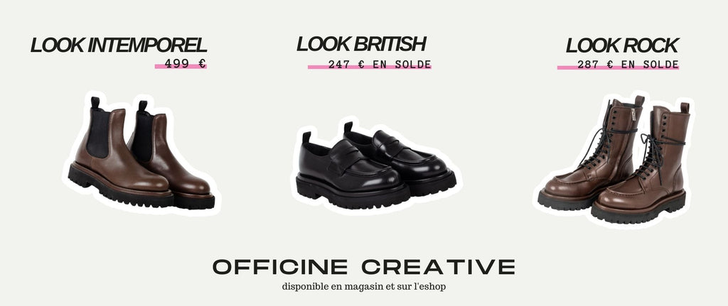 Sélection de chaussures Officine Creative chez Pop and Shoes 