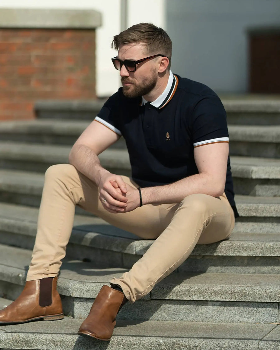 Contrasting Twin Tipped Polo Shirt – LCY