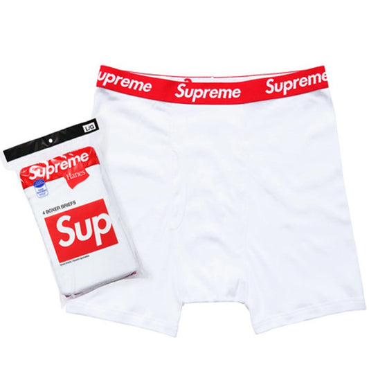 Supreme Hanes Boxer Briefs (2 Pack) White Bandana – The Hype Kelowna