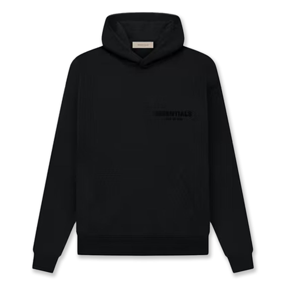 Essentials Hoodie Stretch Limo Black Front/Back Logo – The Hype Kelowna