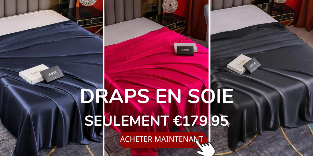 draps de lit en soie