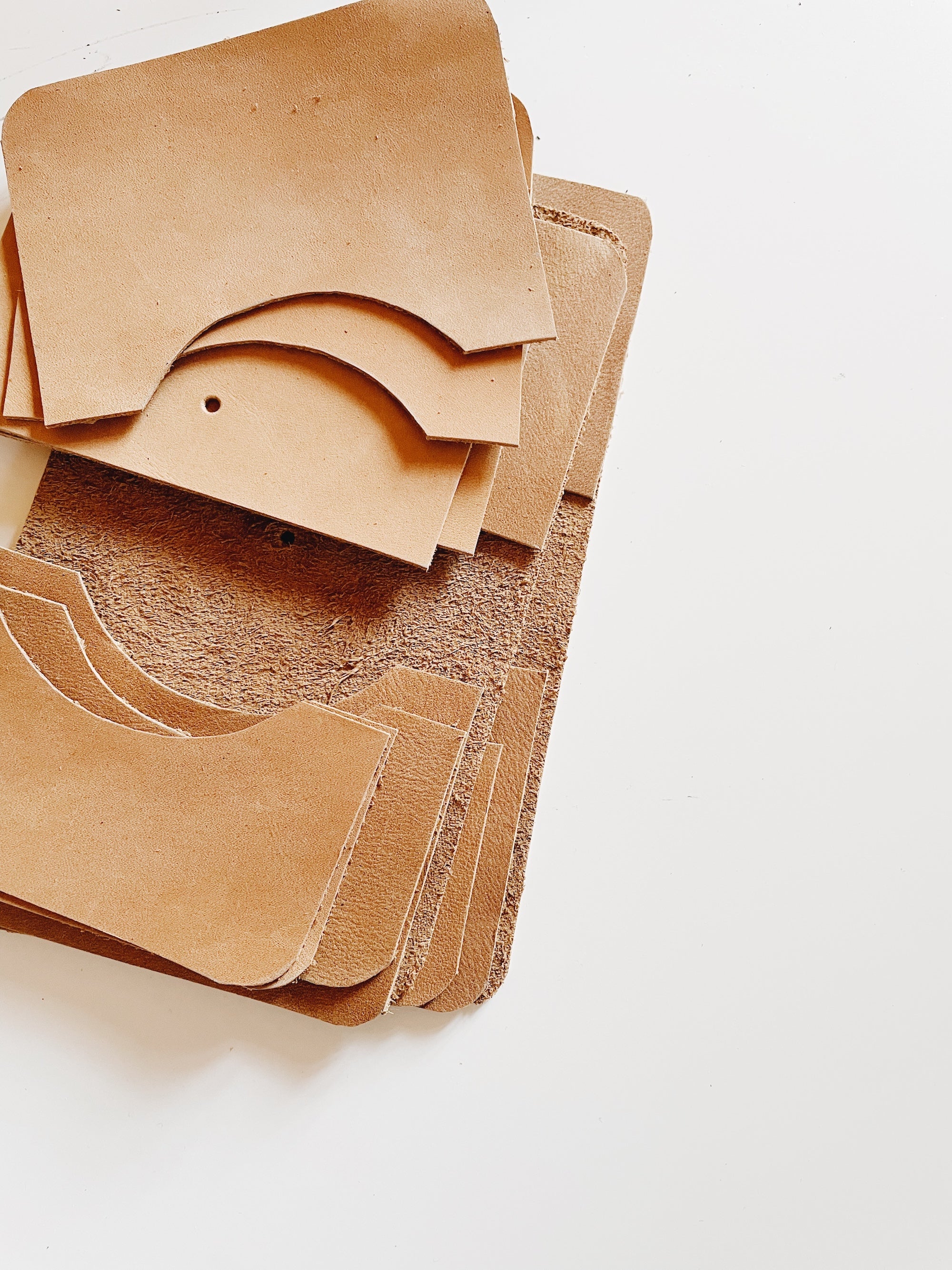 Cut out natural leather