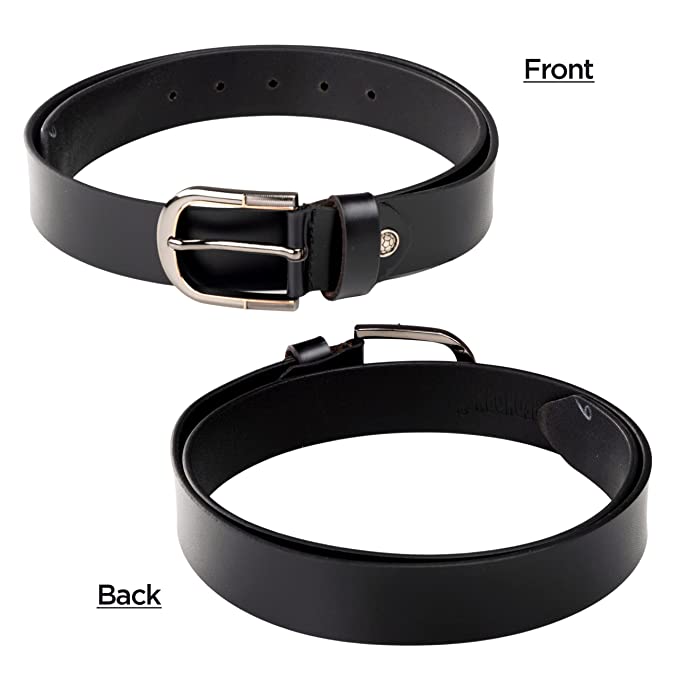 Classic Wide Genuine Leather Round Buckle Belt