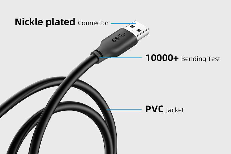 CABLETIME USB 3.0 Type A Male to Type A Male Cable