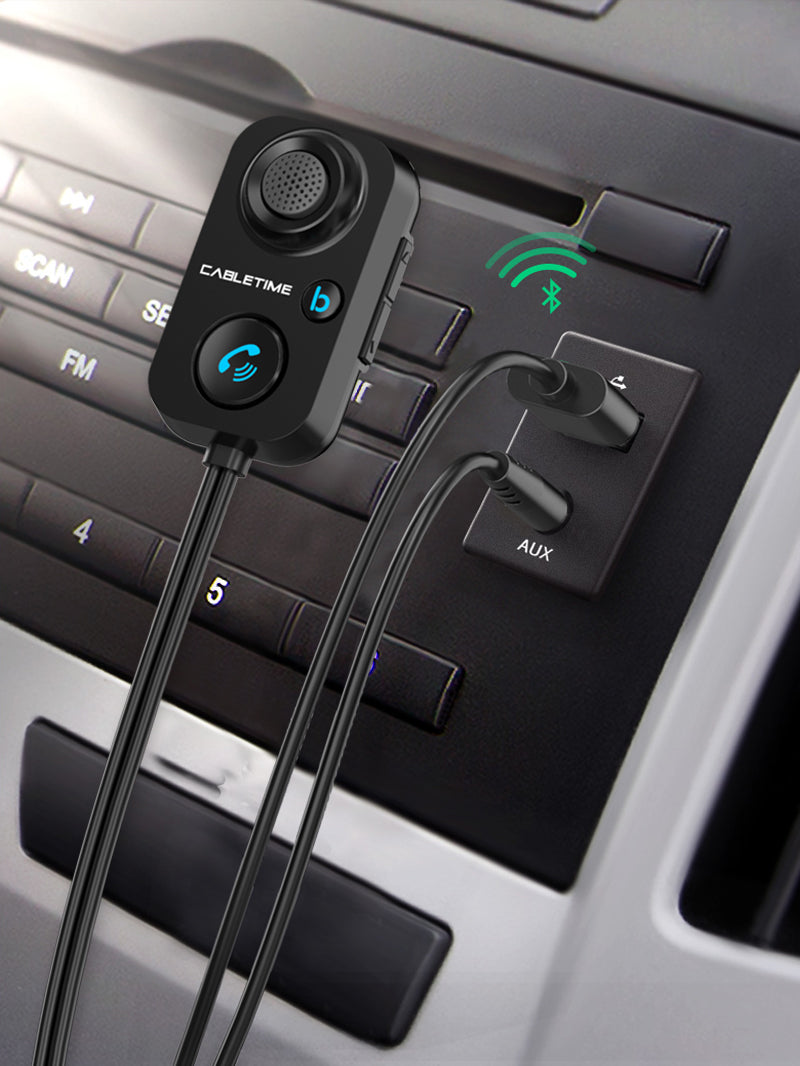 Langskomen Waarschuwing Zeldzaamheid High Quality In Car 5.1 Bluetooth Audio Receiver Aux 3.5 Mm With Microphone  – CABLETIME