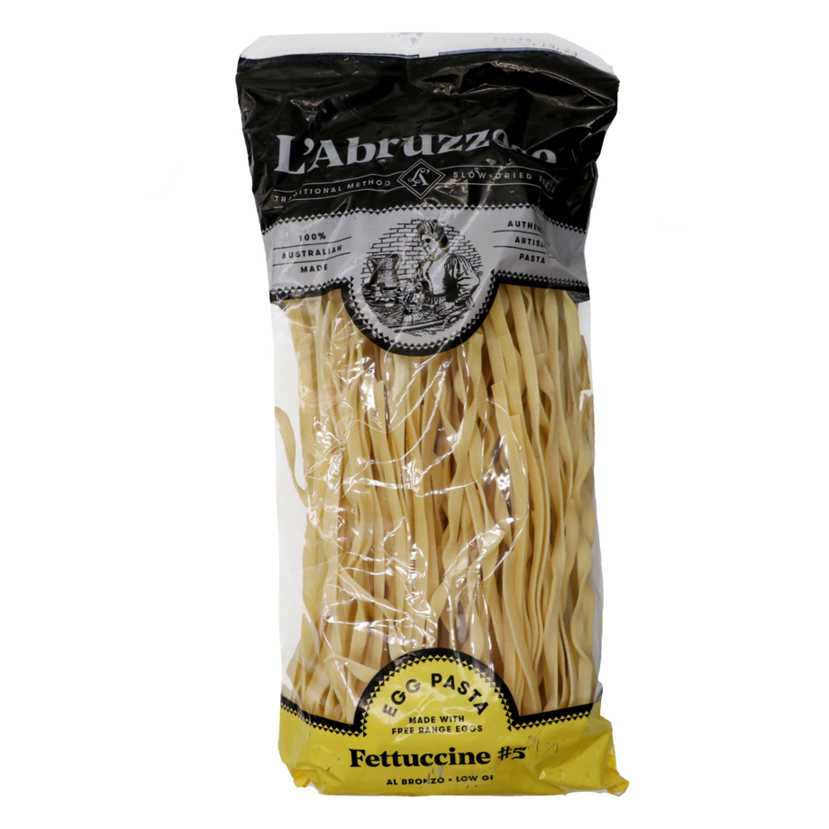 Fettuccine #5 Egg Pasta 375g (L'Abruzzese) – Butcher Baker Grocer