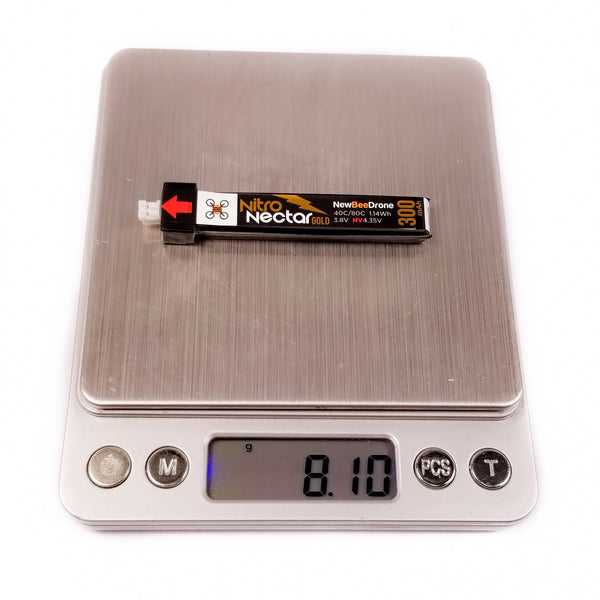 NewBeeDrone Nitro Nectar Gold 300mah 1s HV Lipo Battery