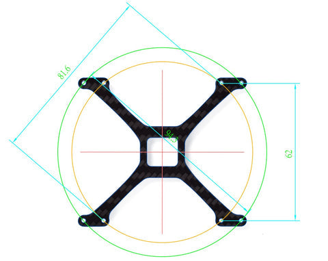 Stiffener Brace of Carbon Fiber for Beta85X Frame (2 PCS)