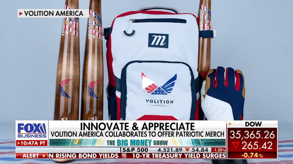 Marucci X Volition America gear on Big Money Show on Fox Business