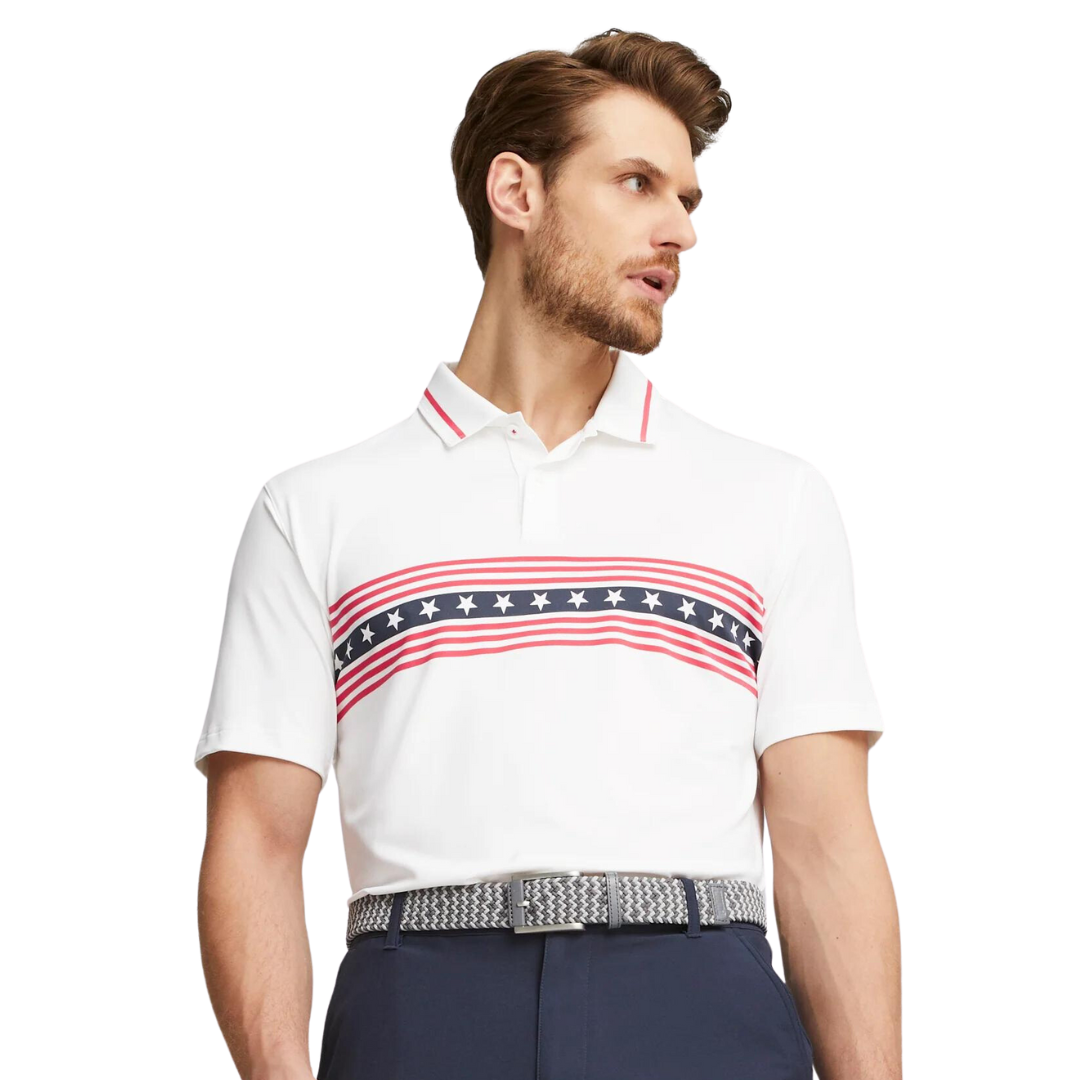 PUMA X VA Freedom Stripe Polo - Volition America product image