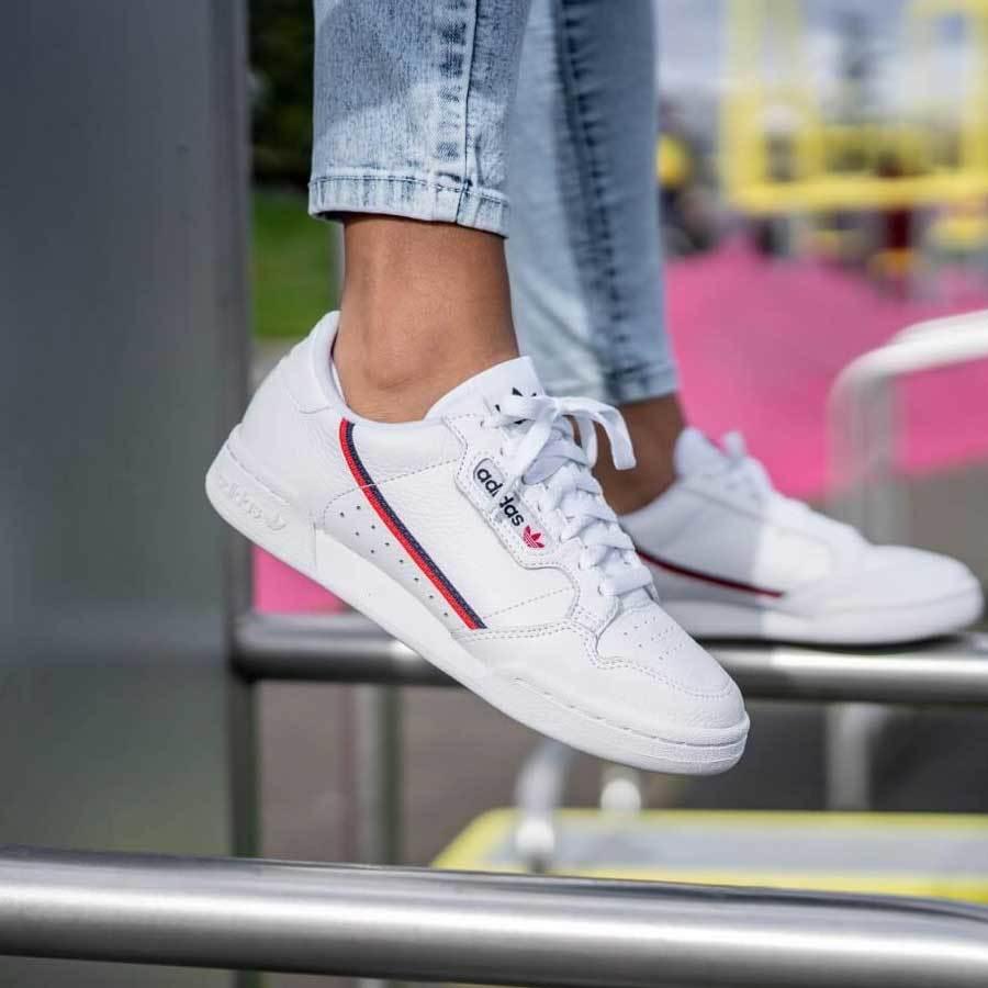 Rezumar Oriental Ropa Shop Adidas Originals Continental 80 Unisex Casual Shoes |  White/Scarlet/Collegiate Navy | The Next Pair