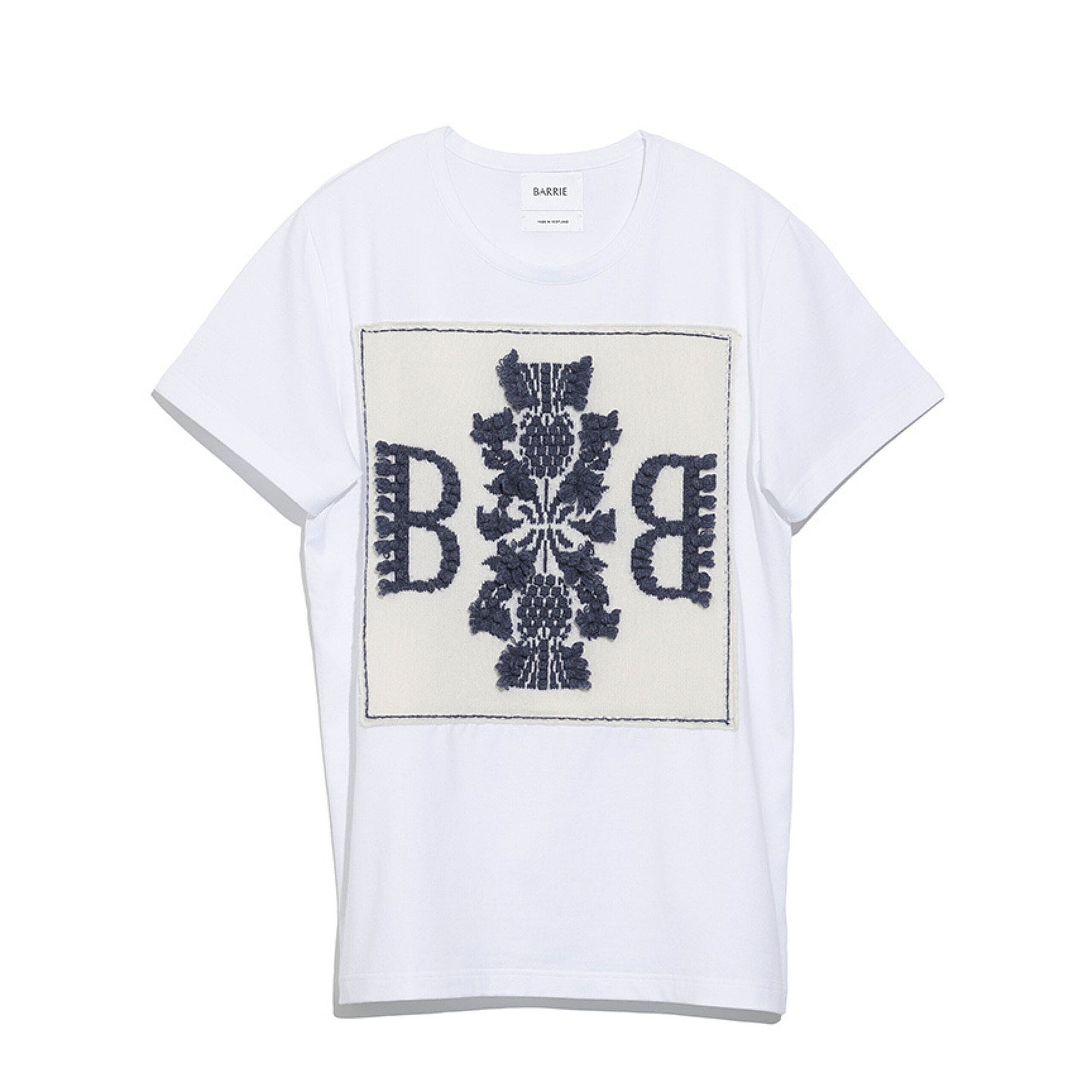 T-shirt with Barrie logo cashmere patch | Barrie – Barrie.com