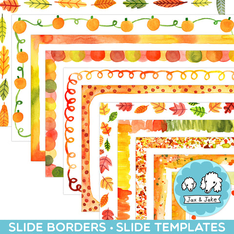 Fall Slide Border Templates