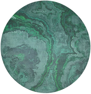 Agate Malachite 16 Round Pebble Placemat - Kelsey Leigh