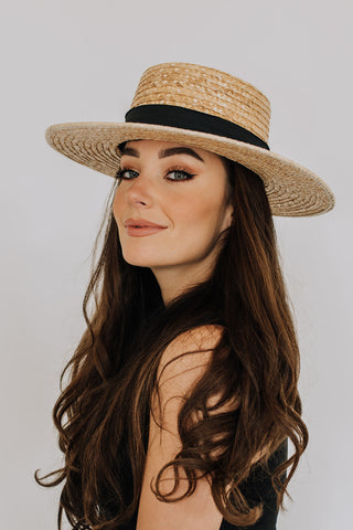 Boater hat woman