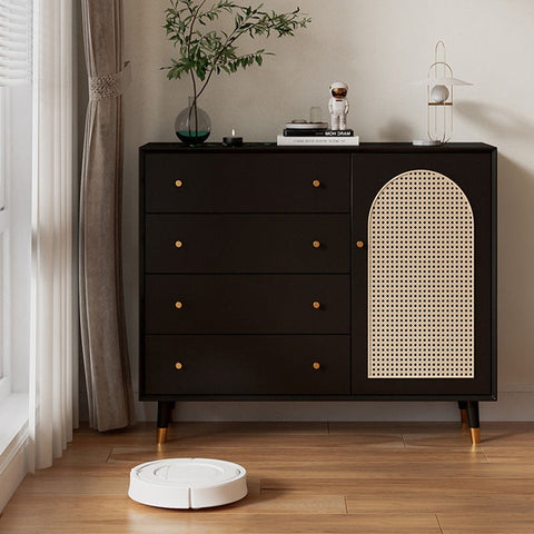 Sideboard with rattan