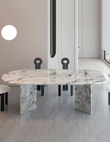dining table with marble top
