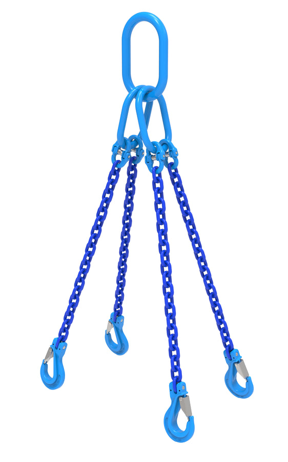 William Hackett 5/8 Chain Sling, 4-Leg (Grade 100) 47,900lbs