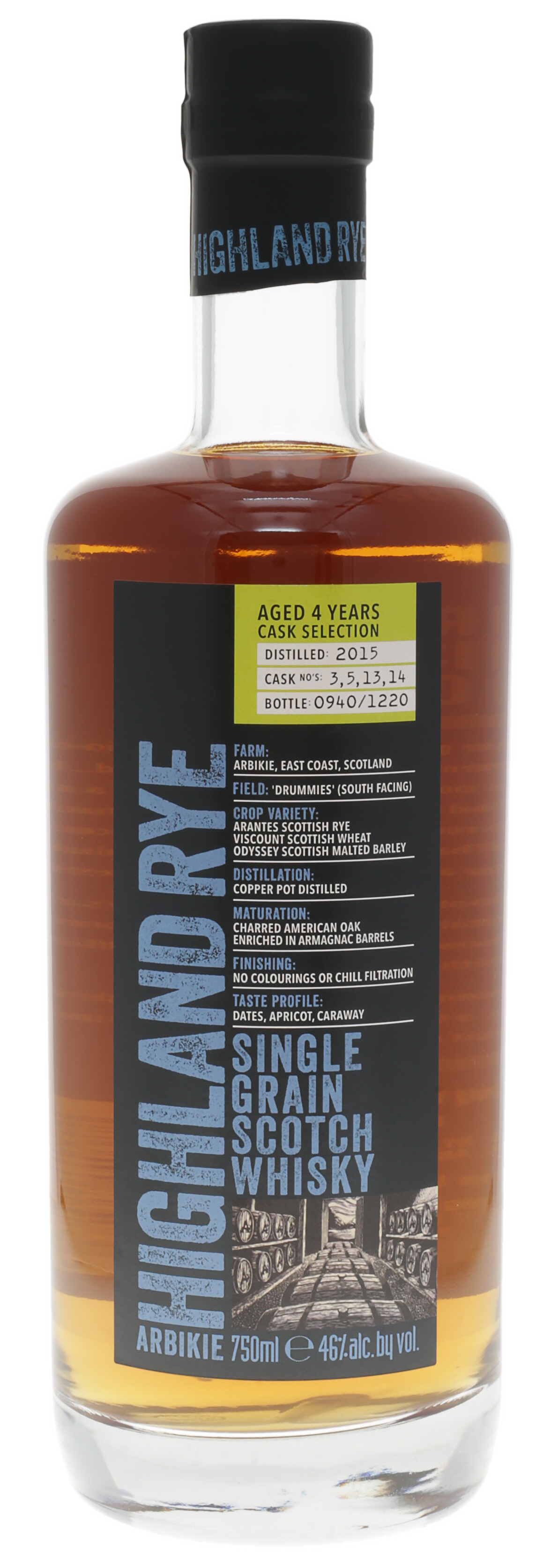 Arbikie Highland Rye Single Grain Scotch Whisky Release 2