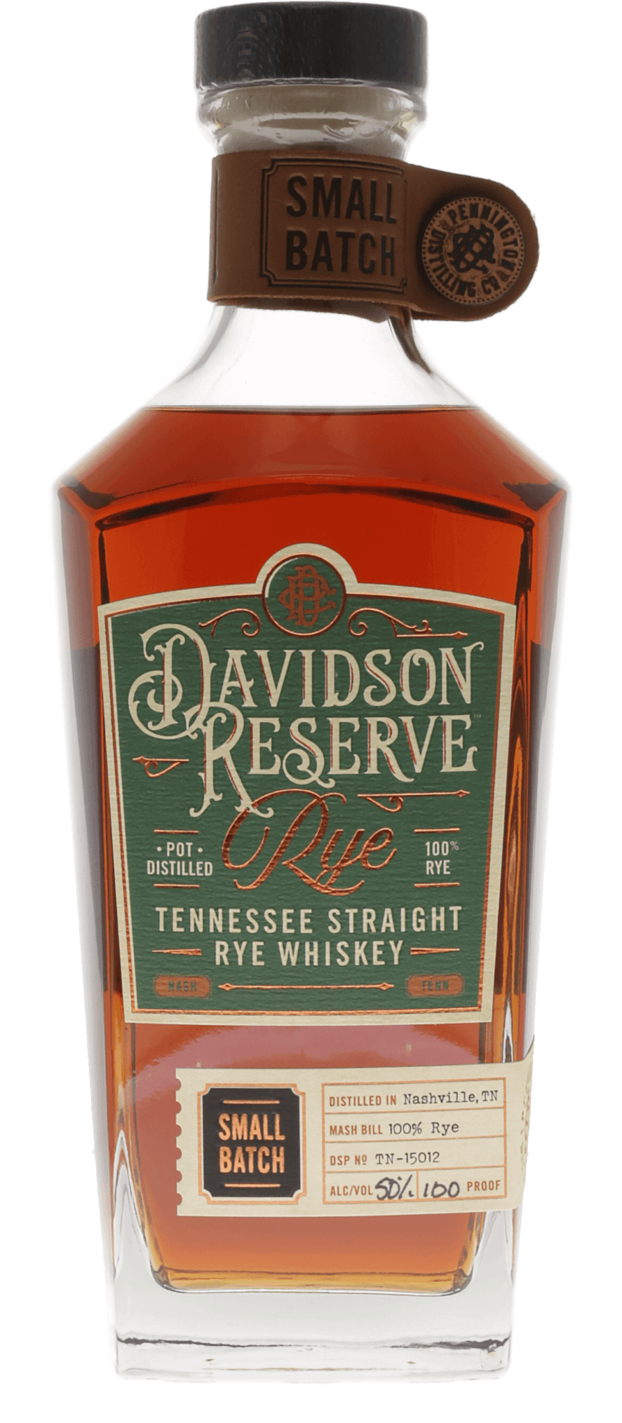 Davidson Reserve Tennessee Straight Rye Whiskey