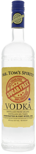 Mr. Tom's Certified Sugar-Free Vodka