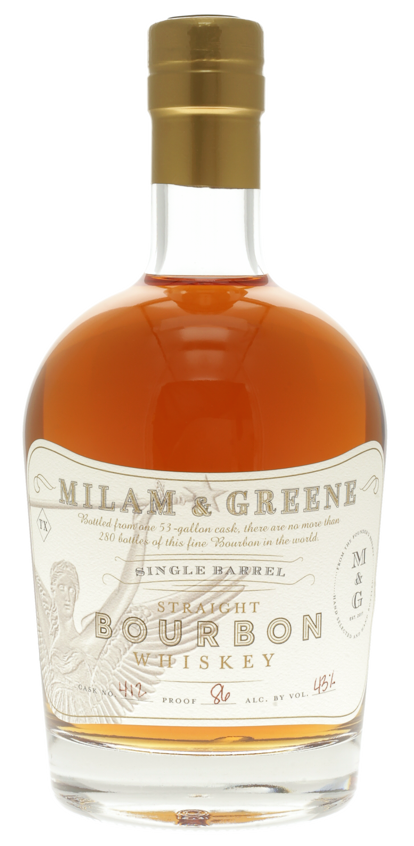 Milam & Greene Single Barrel Straight Bourbon Whiskey - 750 ml