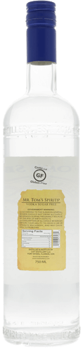 Mr. Tom's Certified Sugar-Free Vodka