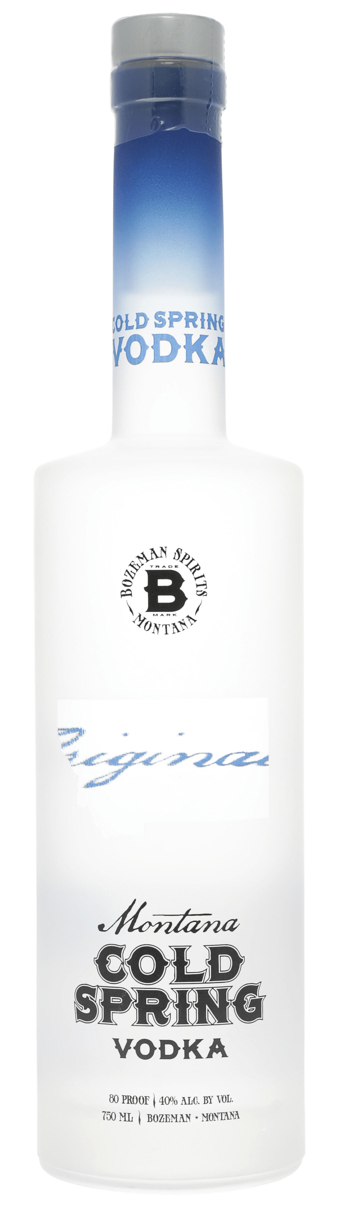 Bozeman Cold Spring Vodka