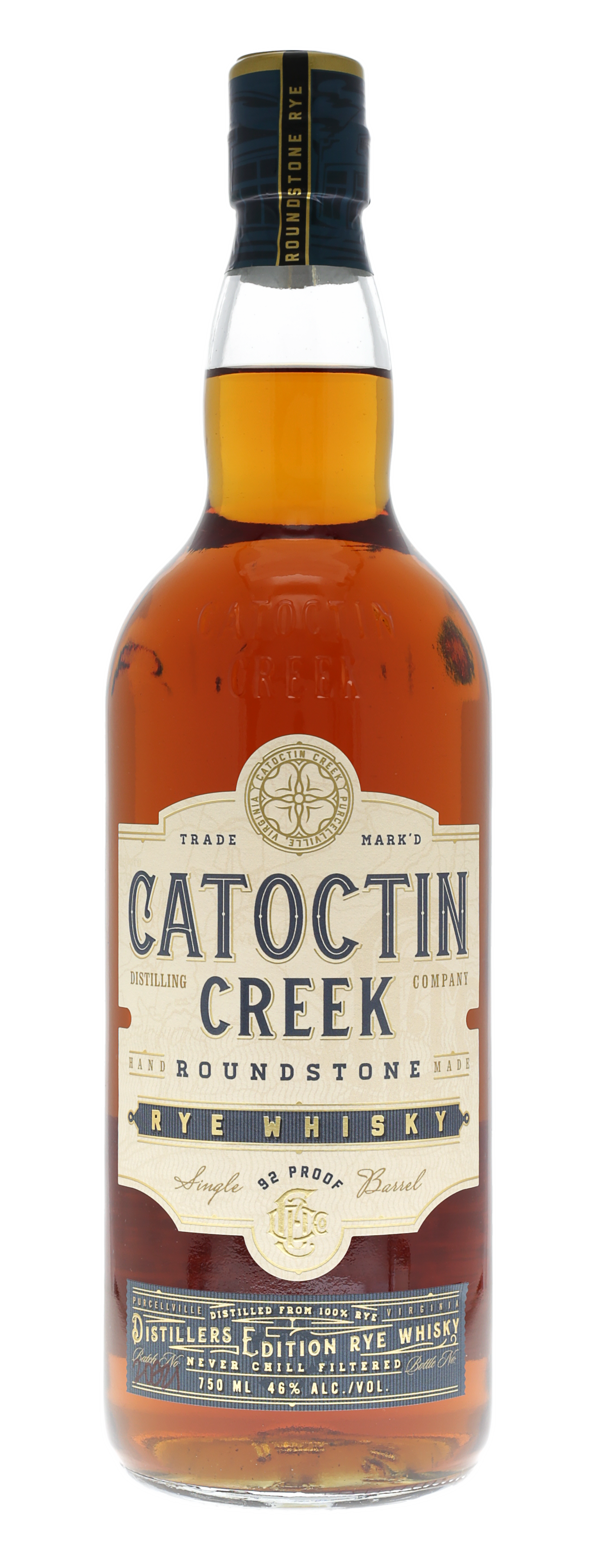 Catoctin Creek Roundstone Rye 92 Proof