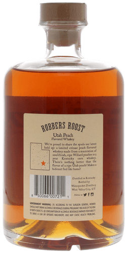 Robbers Roost Utah Peach Whiskey