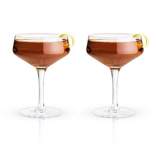 Viski Angled Stemmed Cocktail glasses, Perfect for Amero Spritz, Aperol  Spritz, Americano, and Tonic…See more Viski Angled Stemmed Cocktail  glasses