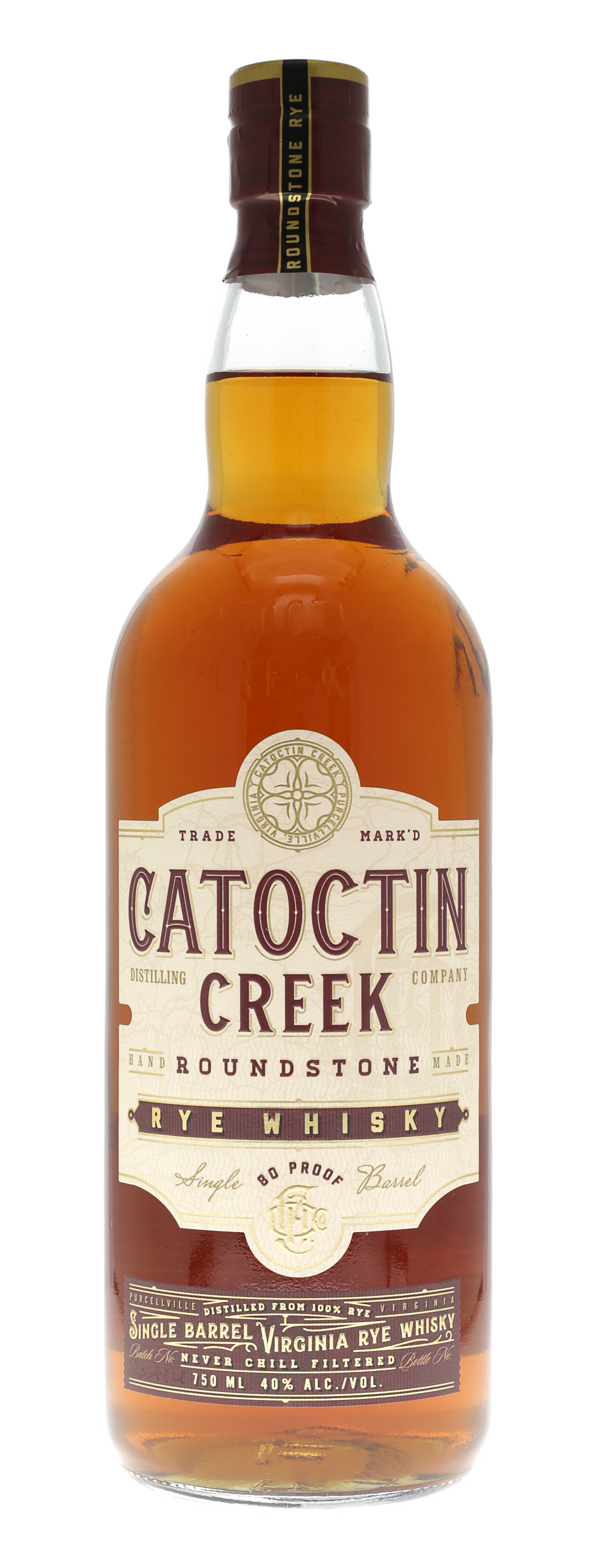 Catoctin Creek Roundstone Rye 80 Proof