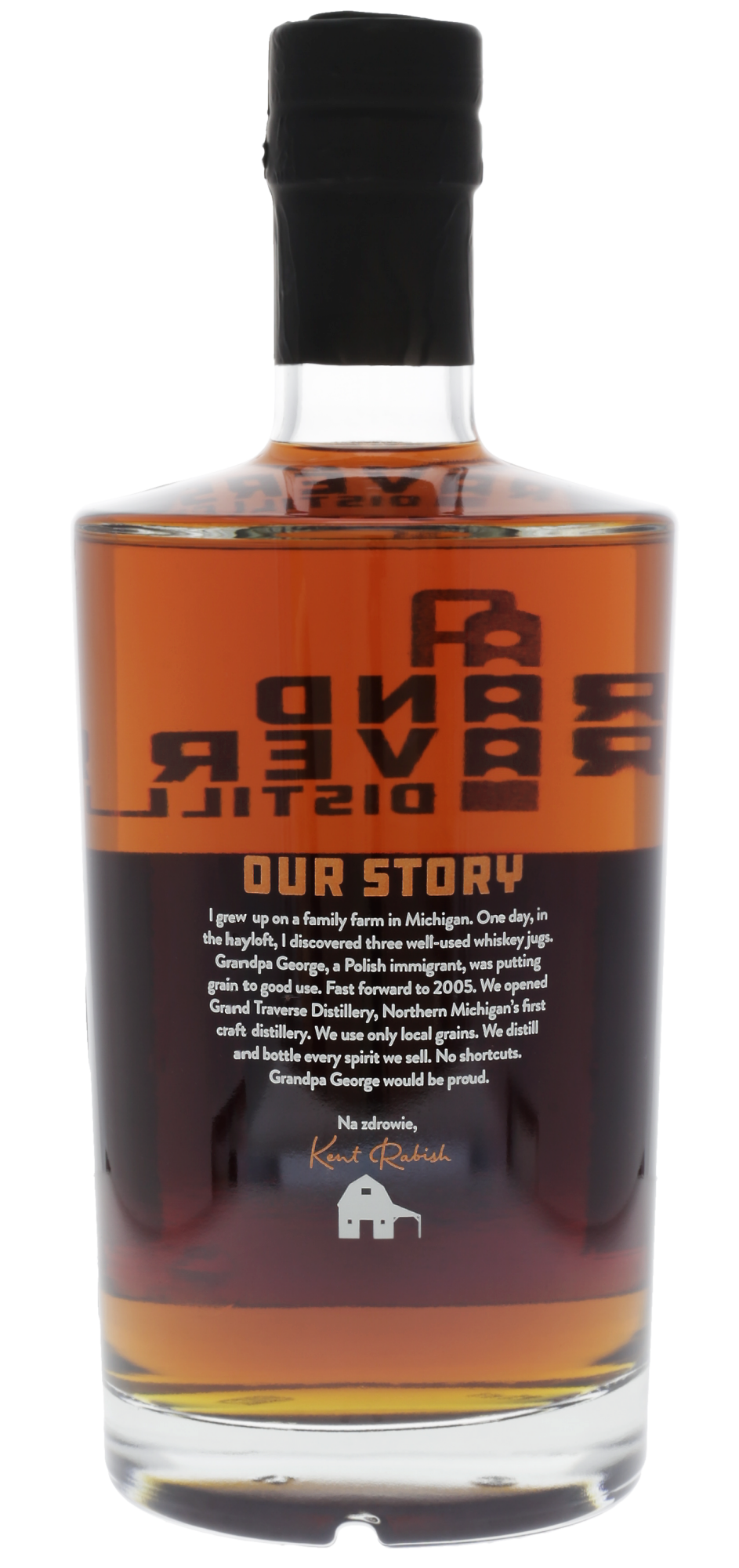 Grand Traverse Double Barreled Ole George Rye Whiskey