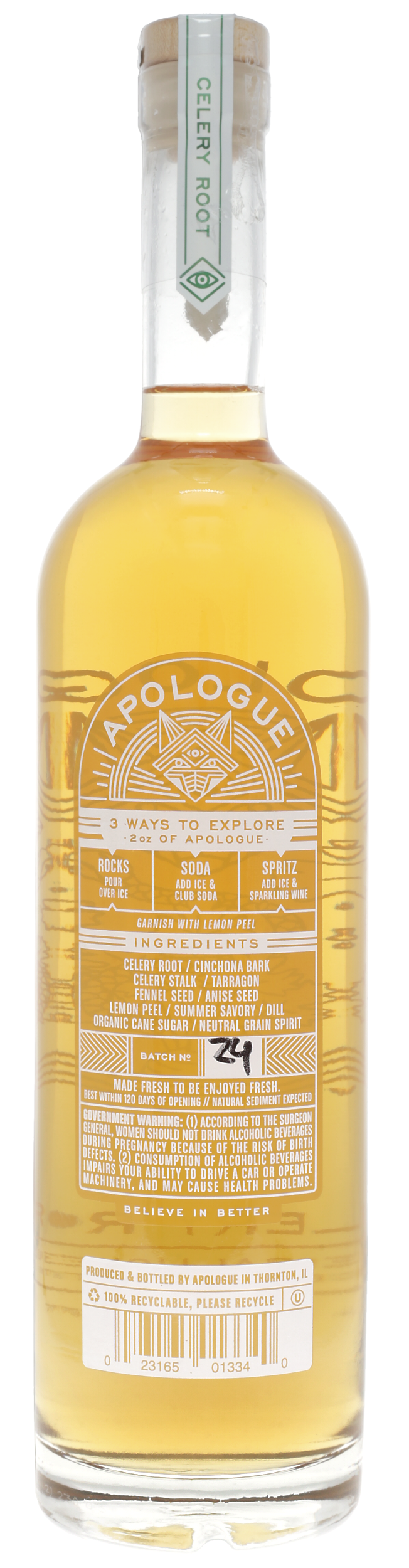 Apologue Celery Root Liqueur