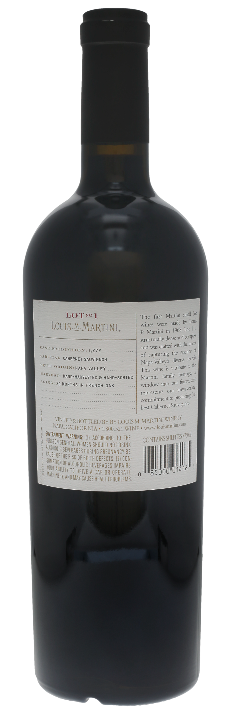 Louis M. Martini Cabernet Sauvignon Lot 1