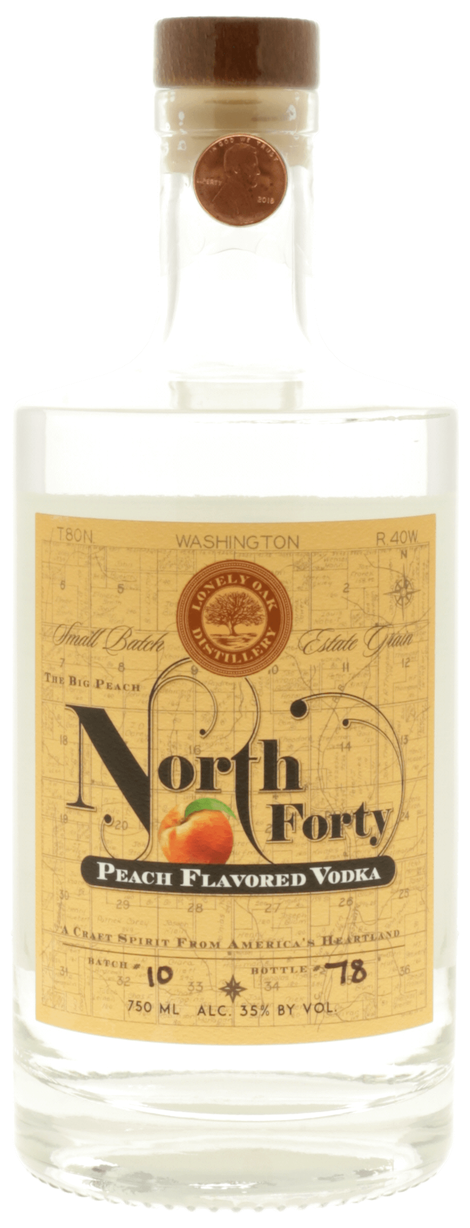 North Forty Peach Vodka