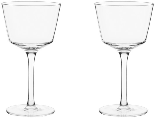 Viski Angled Stemmed Cocktail glasses, Perfect for Amero Spritz