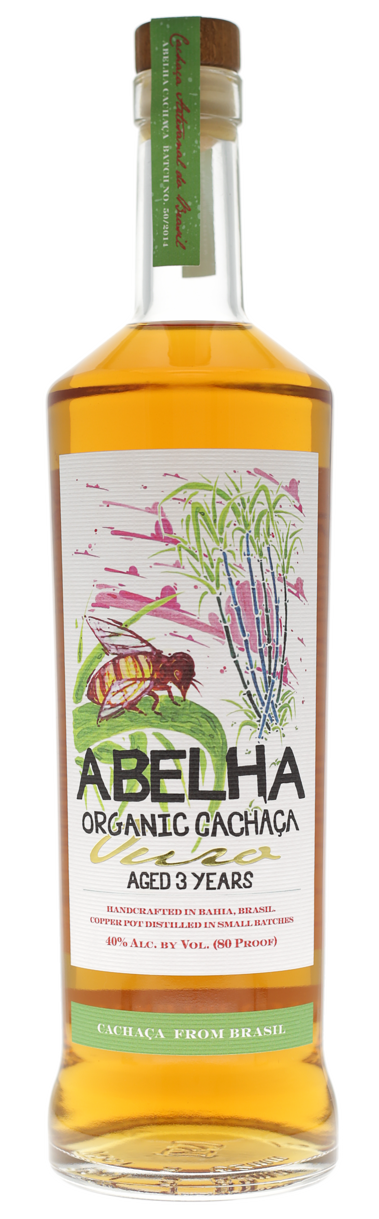 Abelha Organic Cachaça Ouro