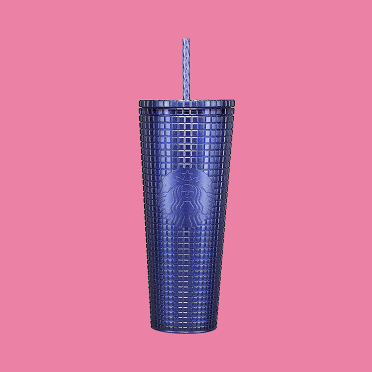 Cobalt Grid Cold Cup (24 oz)